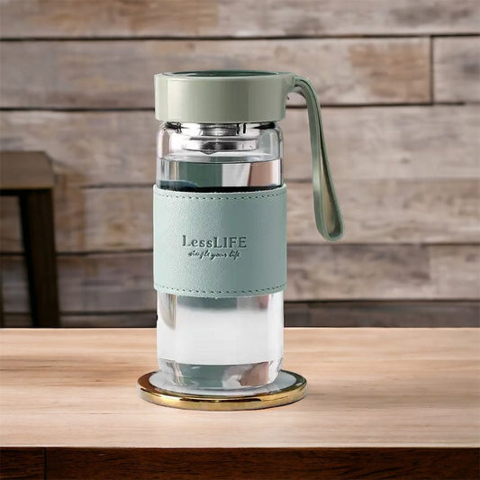 green / 480ml gourde infuseur<br> "less ife"