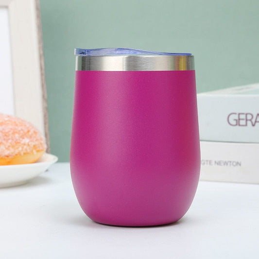 purple / 360ML mug isotherme pour café<br>"hot coffee" violet